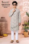 Sangeet Rayon Classic Rayon Kids Long Kurta Full Sleeves